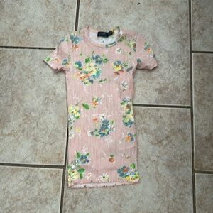 Polo Ralph Lauren Pointelle Floral Short Sleeve